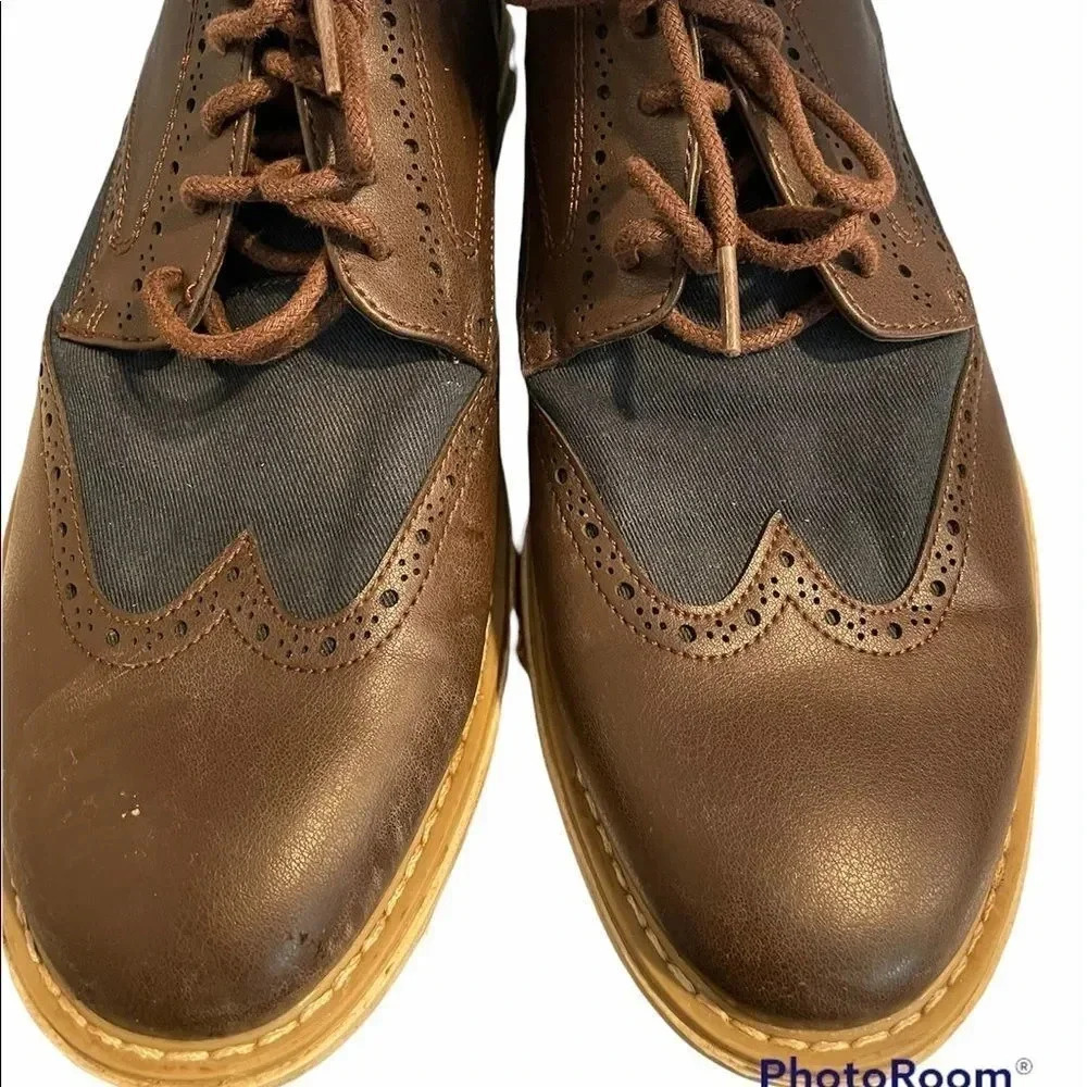 Nautica men’s Wingdeck Oxford shoes brown‎ and navy